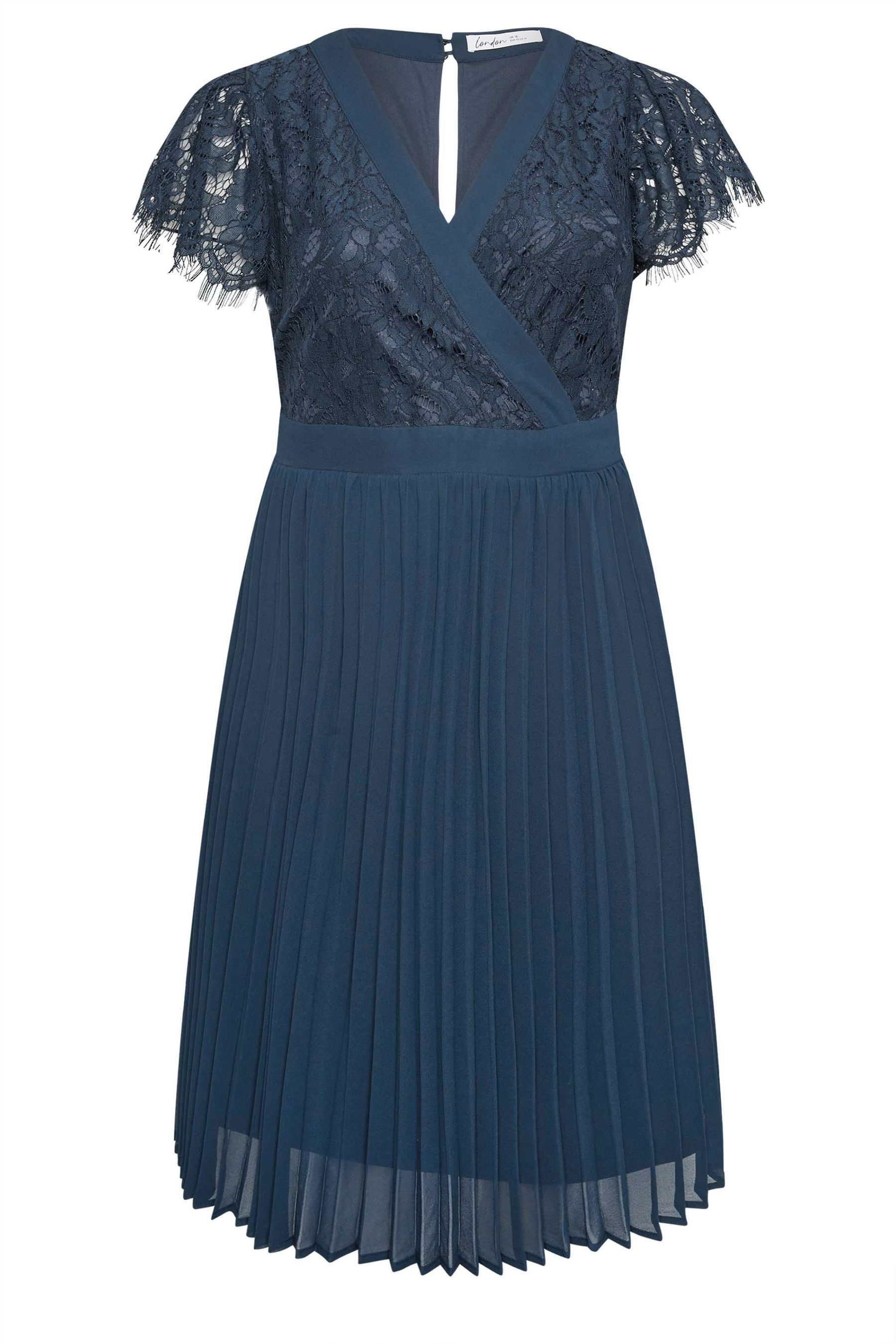 Lace wrap midi dress store