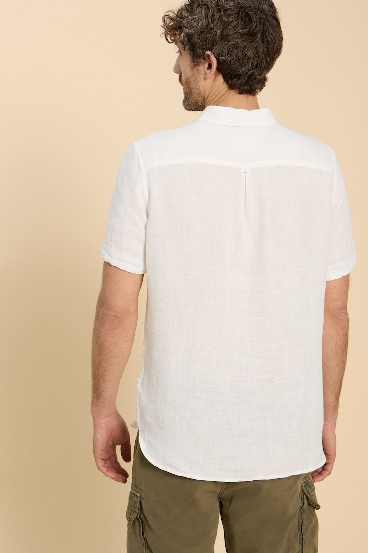 White Stuff White Pembroke 100% Linen Shirt - Image 2 of 7