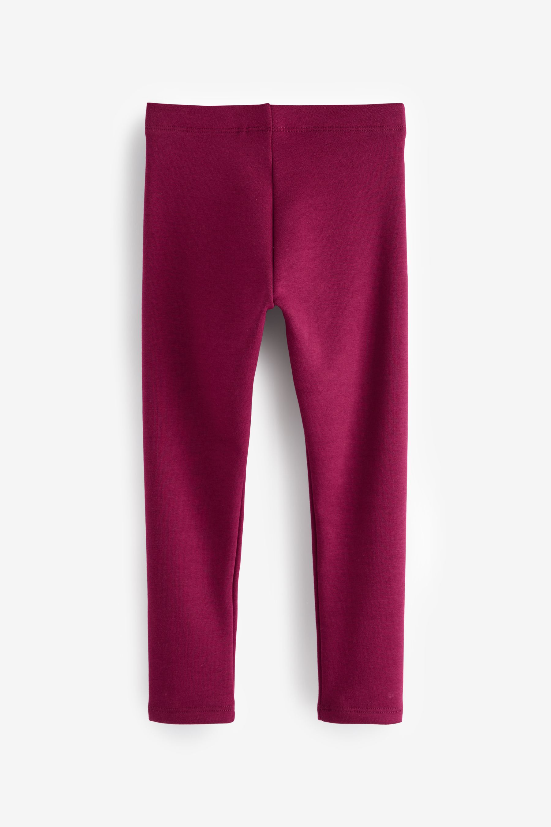 NEXT Burgundy Red Regular Length Cosy Fleece Lined Leggings 3 16yrs 910years Girls