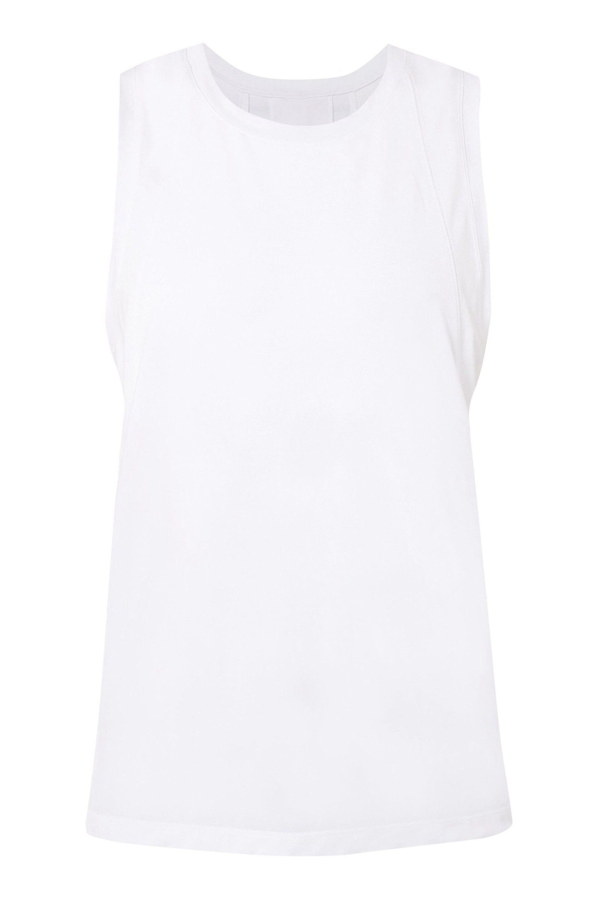 Sweaty Betty White Soft Flow Studio Tank - Image 5 of 7