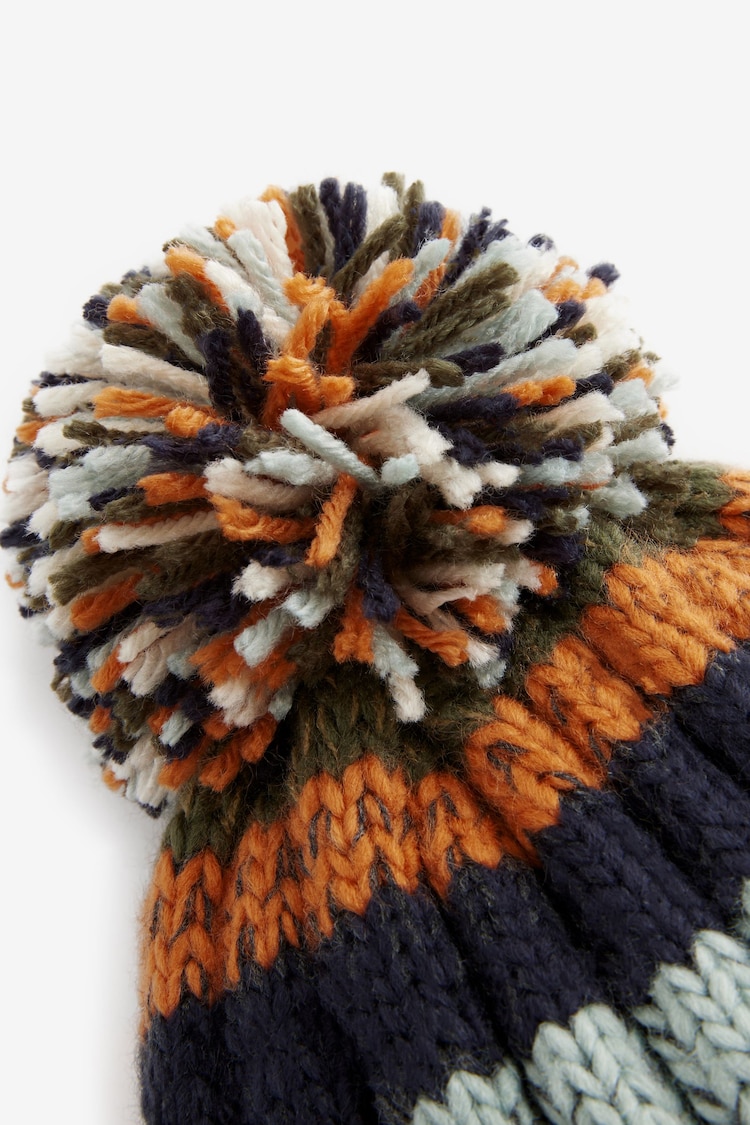 Stripe Pom Hat (3mths-16yrs) - Image 2 of 2