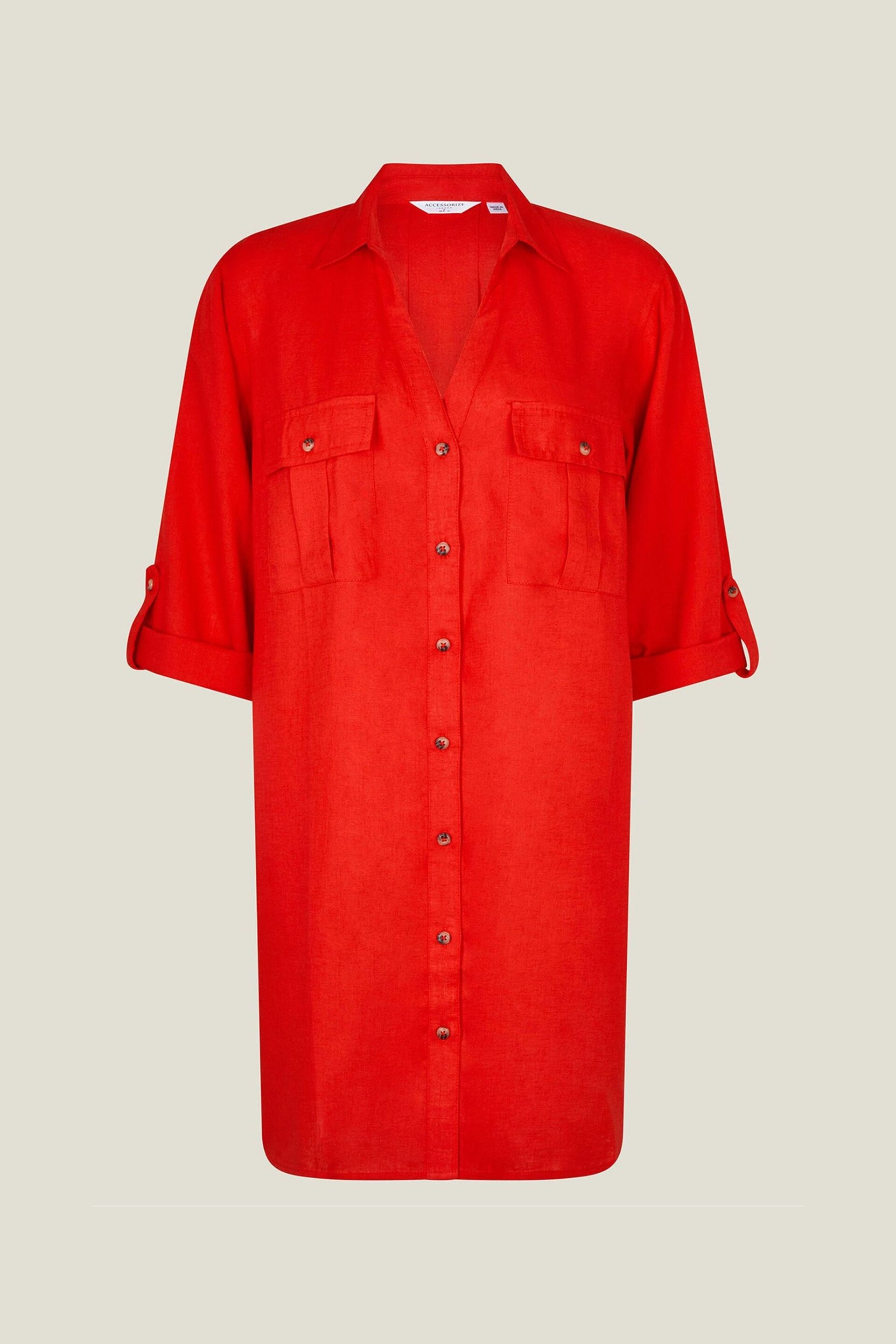 Accessorize Red Beach Shirt - Image 4 of 4