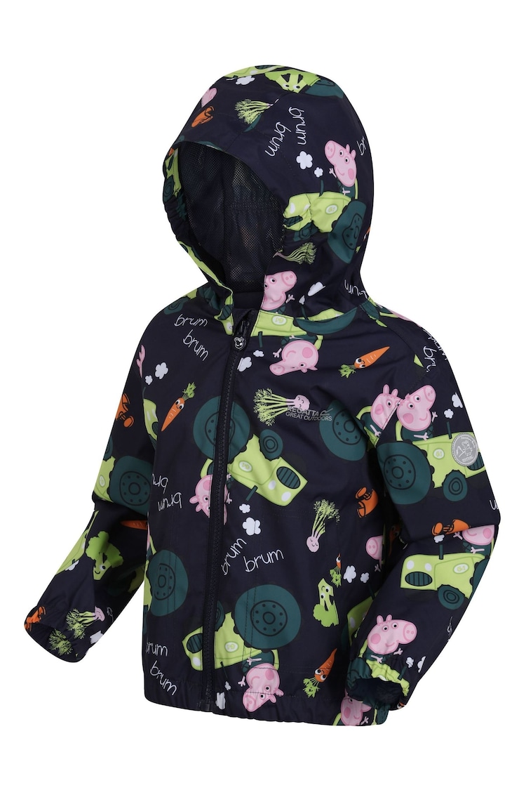 Regatta Dark Blue Peppa Pig Muddy Puddle Waterproof Jacket - Image 9 of 9