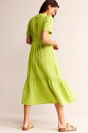 Boden Yellow Petite Eve Double Cloth Midi Dress - Image 3 of 6