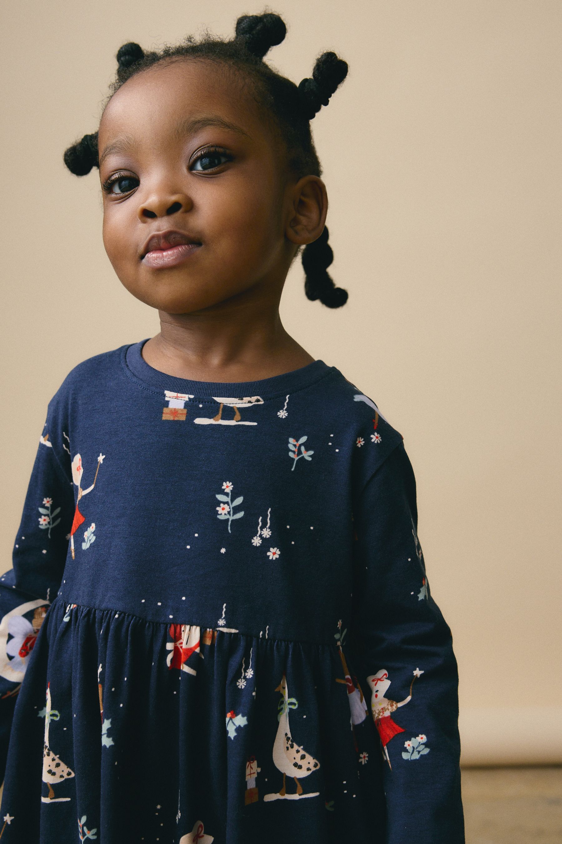 Girls navy christmas dress cheap