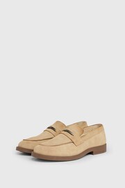 Calvin Klein Brown Moccasin Suede Loafers - Image 1 of 7