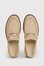 Calvin Klein Brown Moccasin Suede Loafers - Image 2 of 7