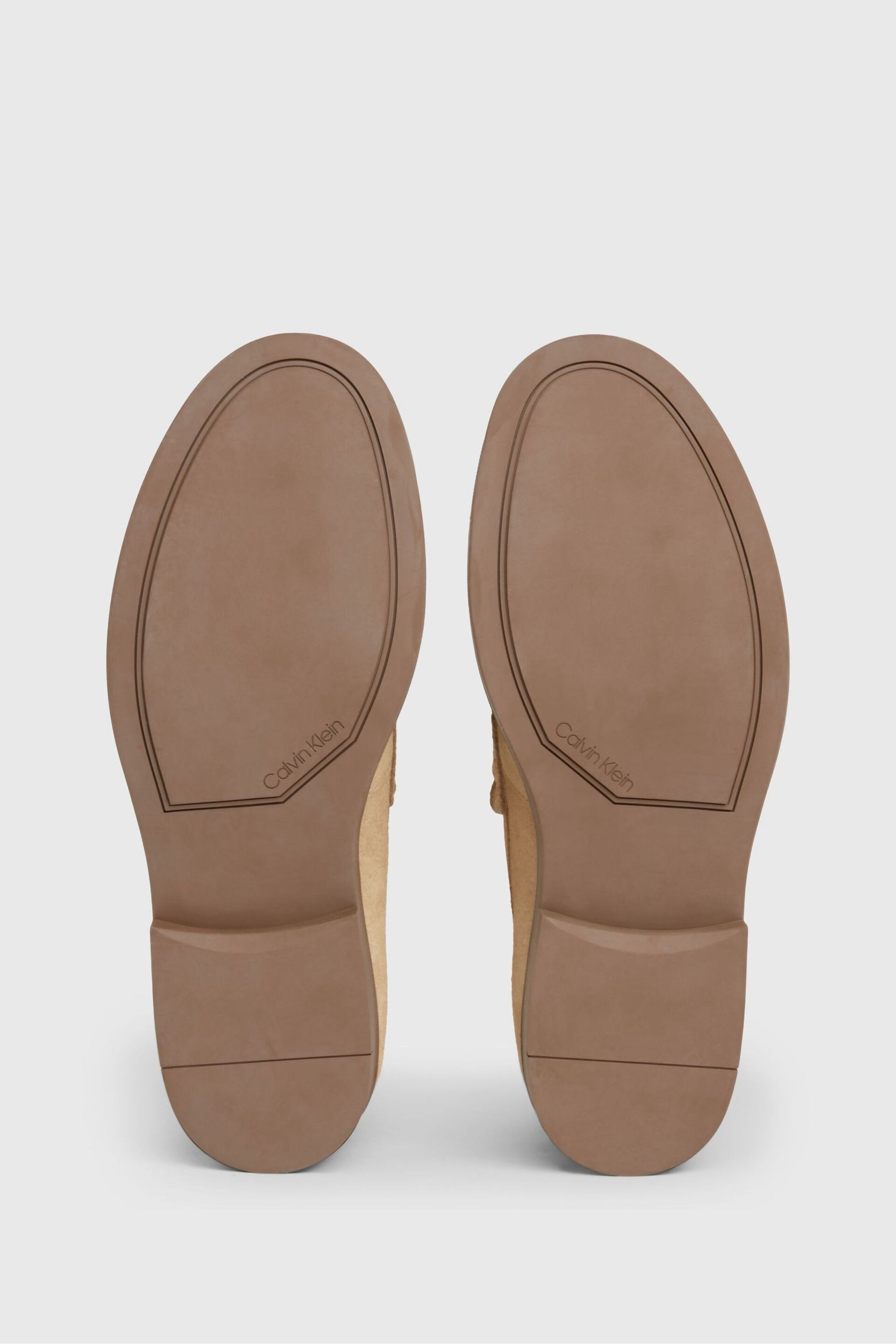 Calvin Klein Brown Moccasin Suede Loafers - Image 4 of 7