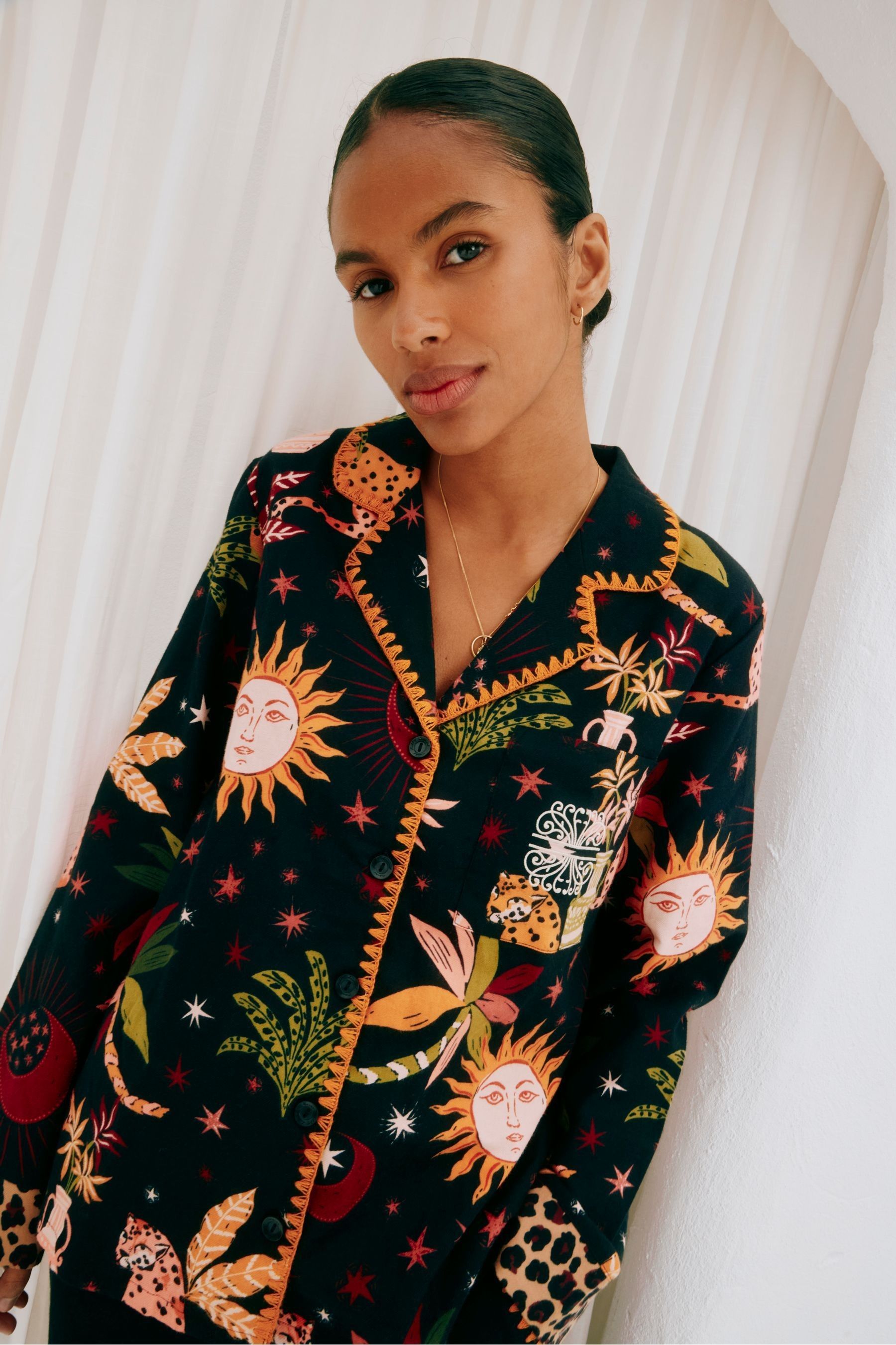Buy Never Fully Dressed Black 100 Cotton Button Through Pyjamas from Next Canada