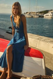 Forever New Blue Maja Denim Dress - Image 2 of 6