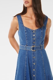 Forever New Blue Maja Denim Dress - Image 4 of 6