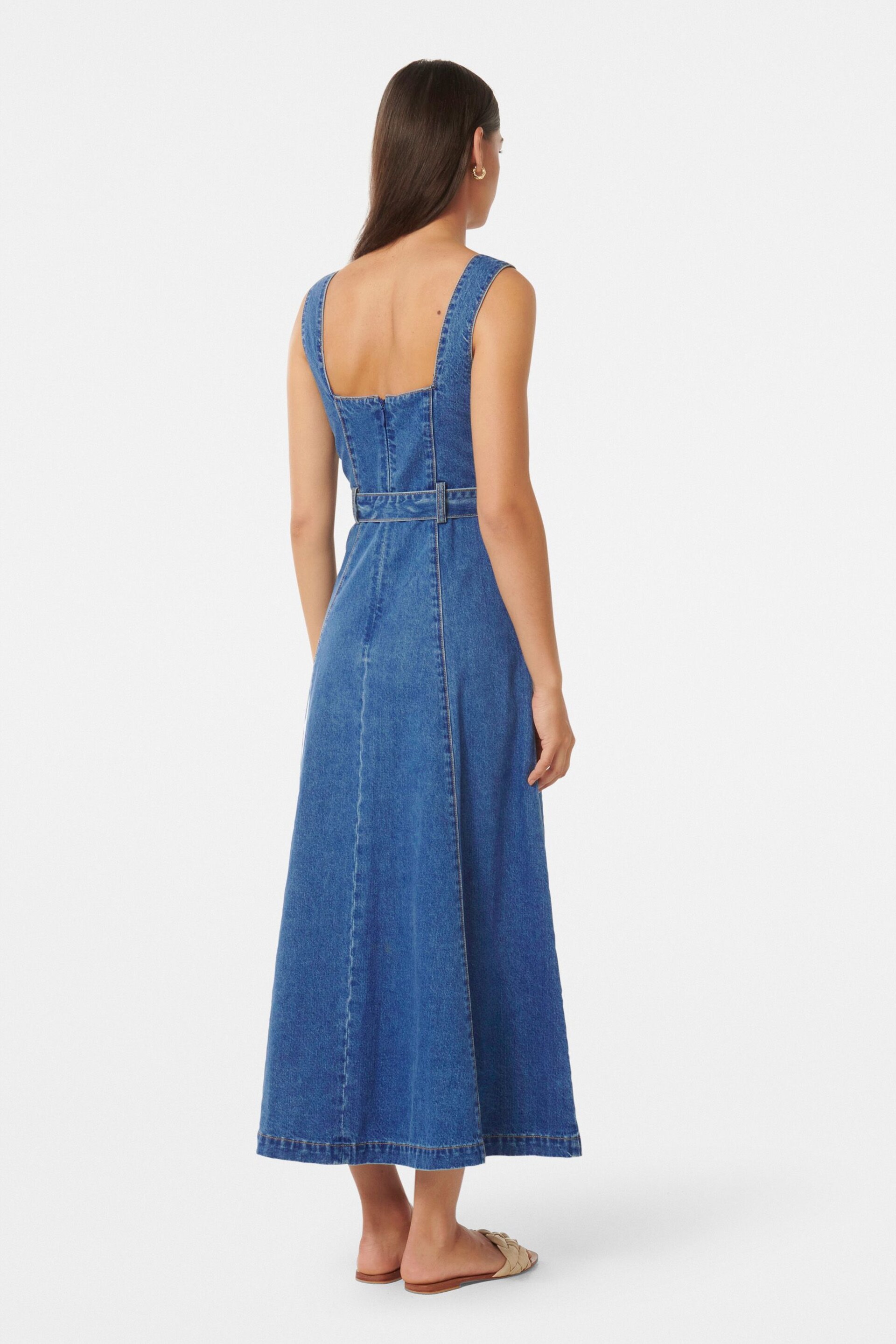 Forever New Blue Maja Denim Dress - Image 6 of 6