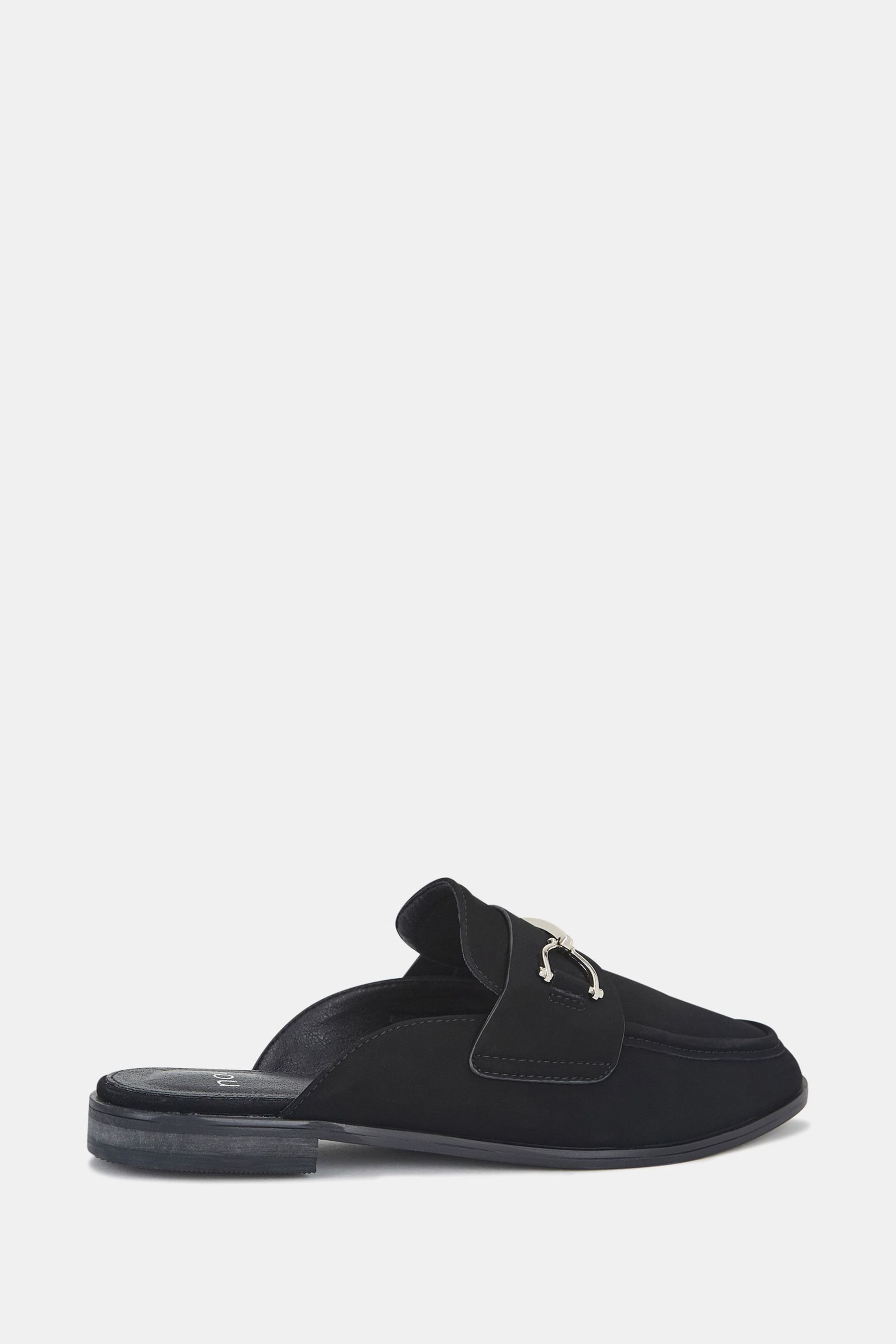 Buy Novo Black Regular Fit Eleanora Backless Loafer Mules from the Next UK online shop