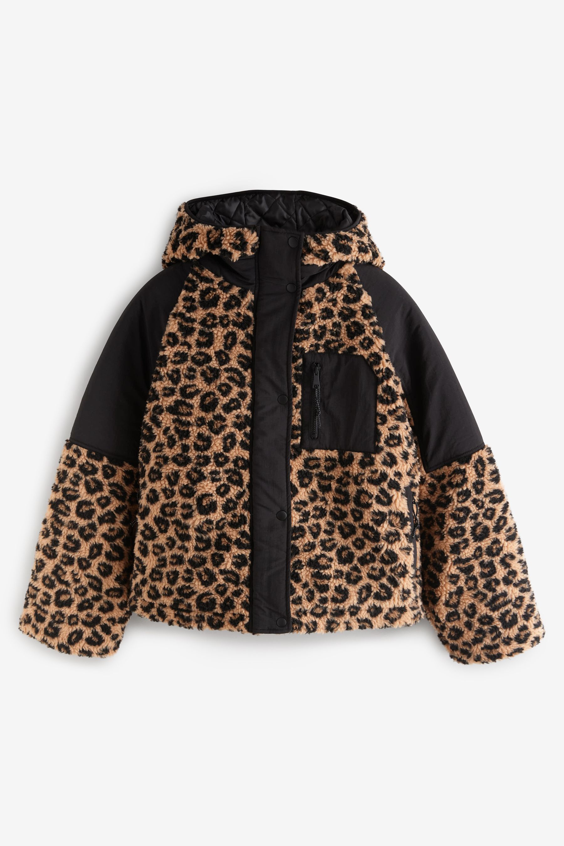 Buy Animal Print Teddy Borg Jacket from the Next UK online shop