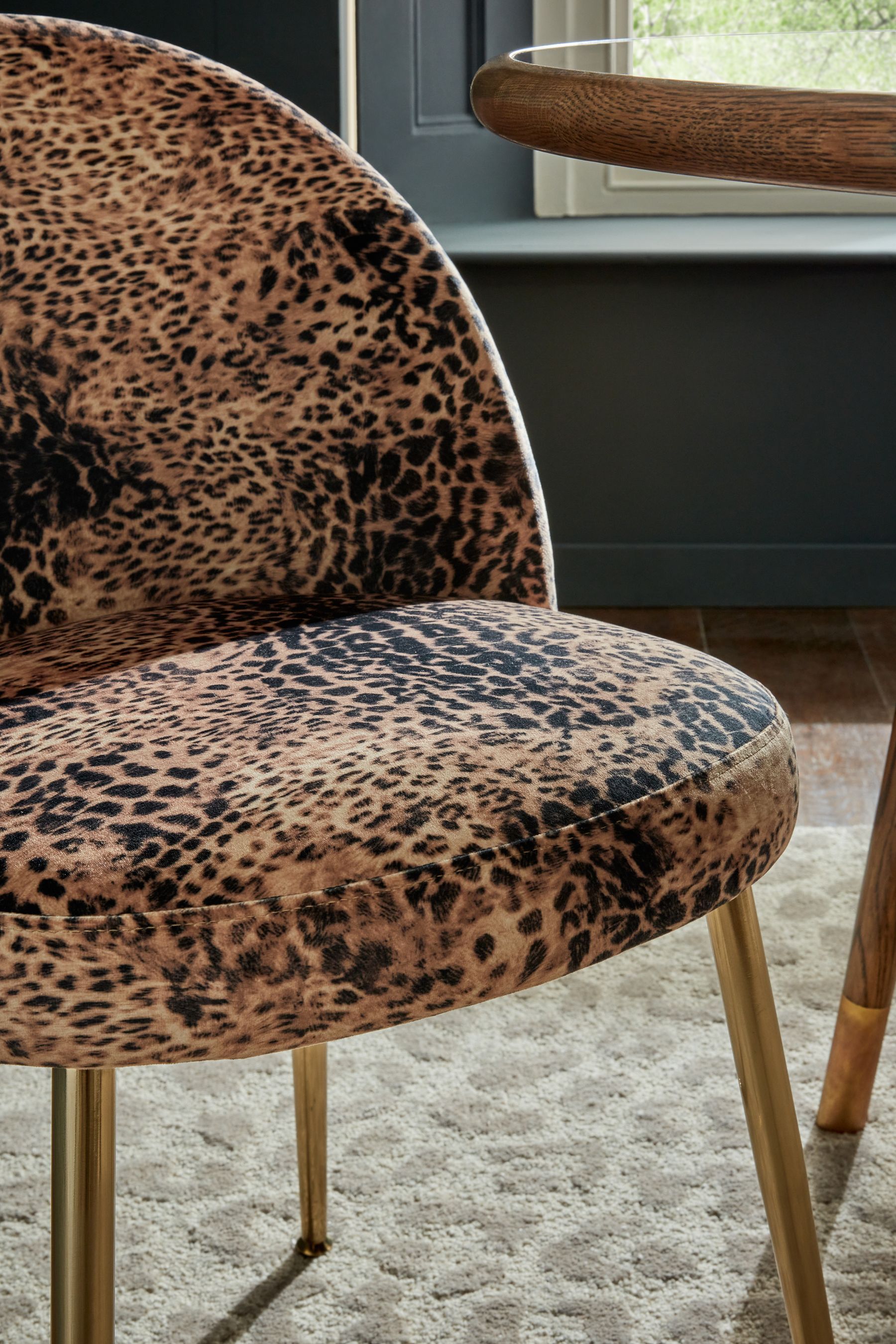 Leopard print chair next outlet