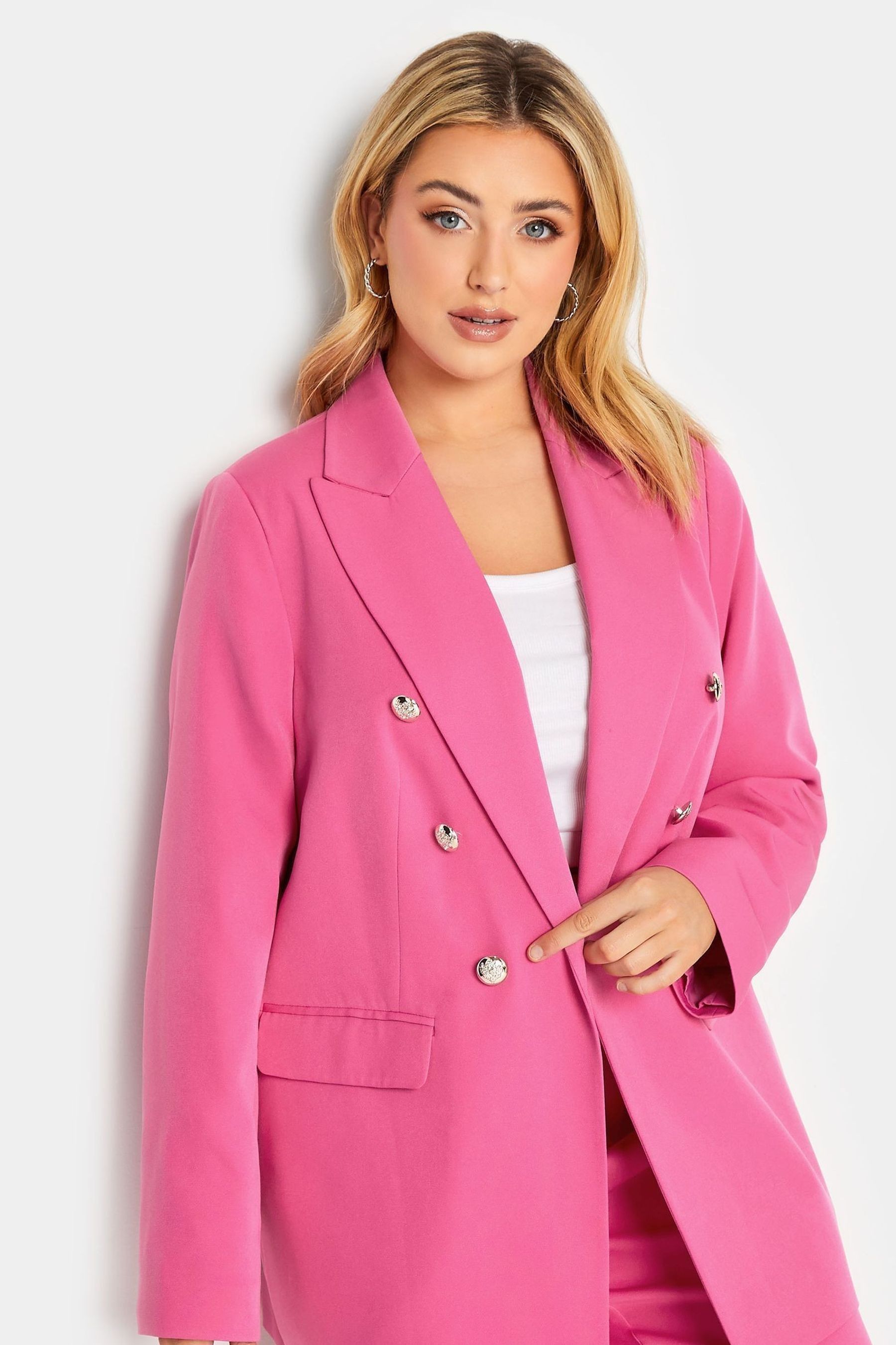 Pink military blazer clearance