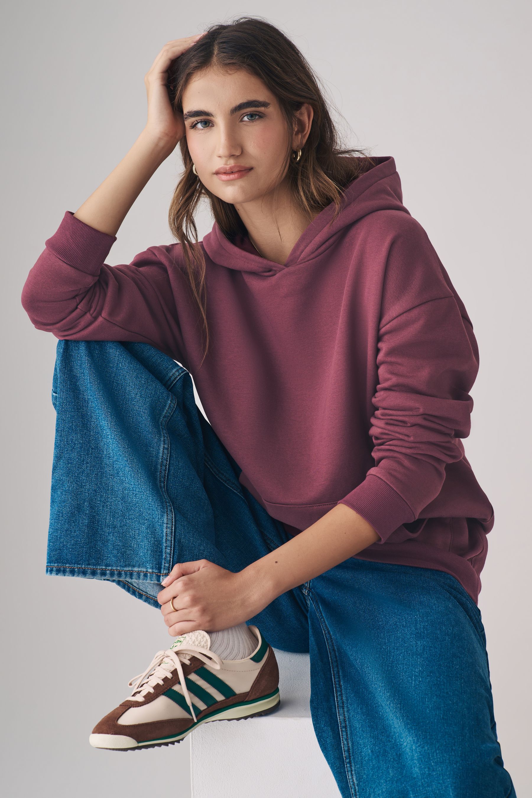 Navy blue and red hoodie best sale