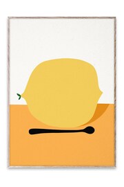 Paper Collective Yellow Citron Framed Wall Art Print in Natural Oak Frame - Image 3 of 3