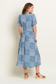 Brakeburn Blue Folk Floral Patchwork Dress - Image 3 of 5