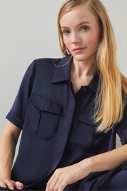 LK Bennett Luna Viscose Utility-Style Shirt - Image 3 of 3