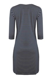 Weird Fish Blue Ianthy Ribbed Jersey Dress - Image 7 of 7