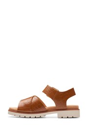 Clarks Brown Interest Orinoco Cross Sandals - Image 2 of 7