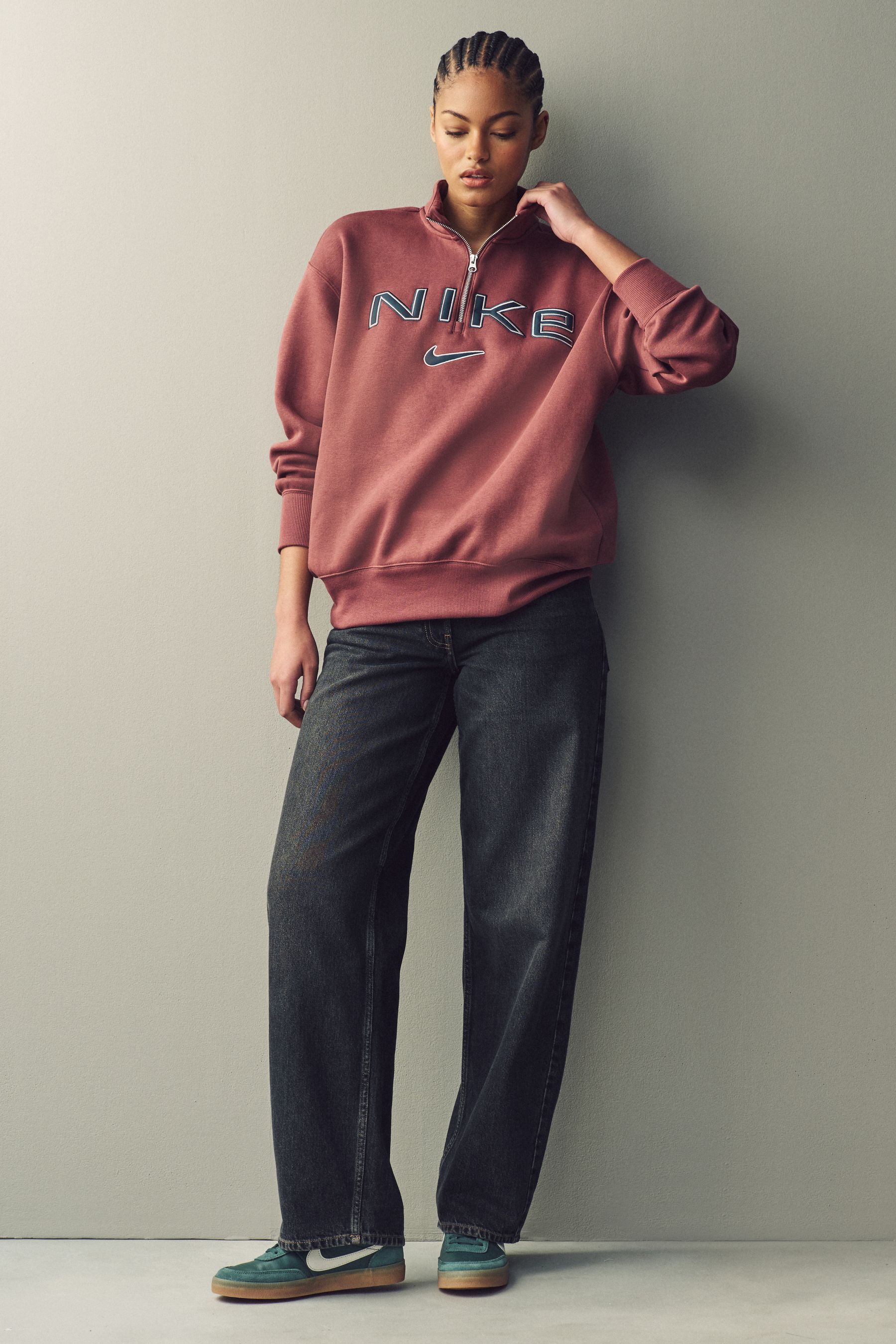 Nike burgundy sweatshirt on sale