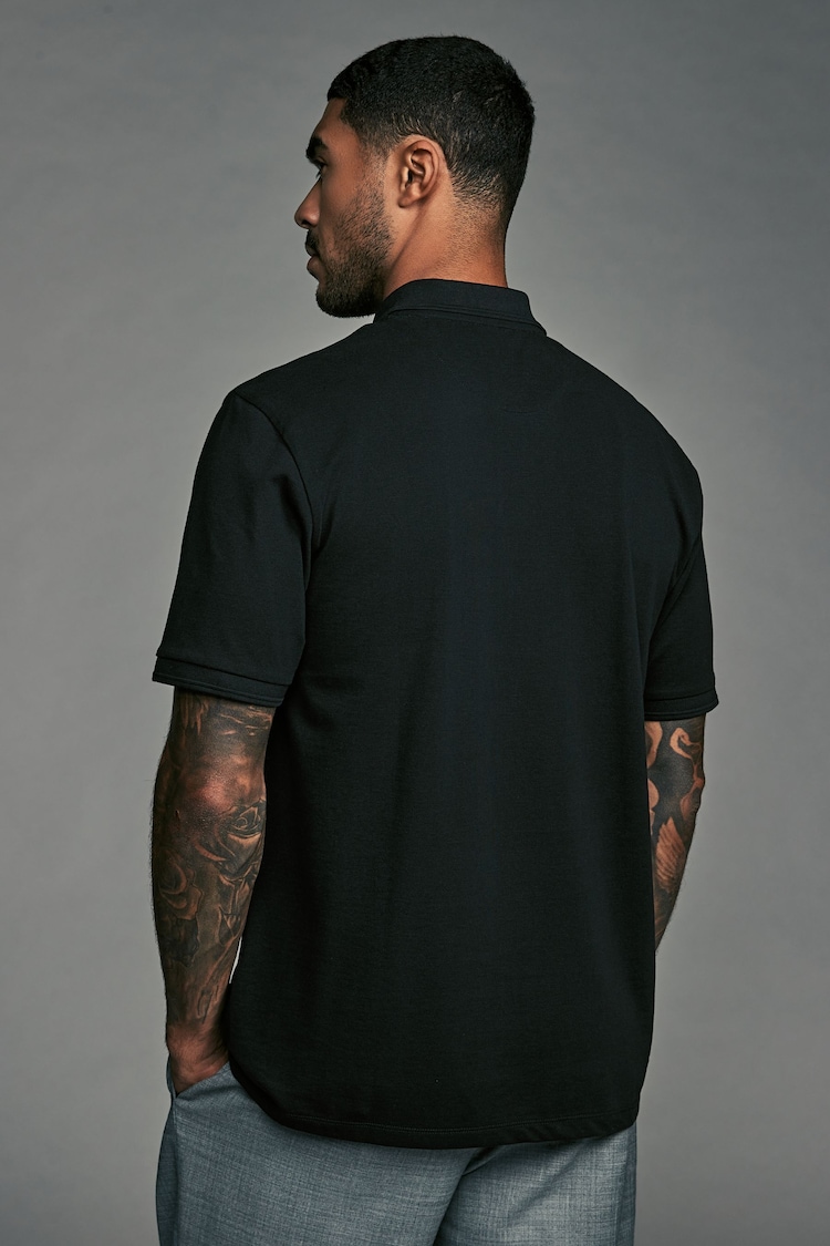 Black Signature Supima Pique Polo Shirt - Image 2 of 7