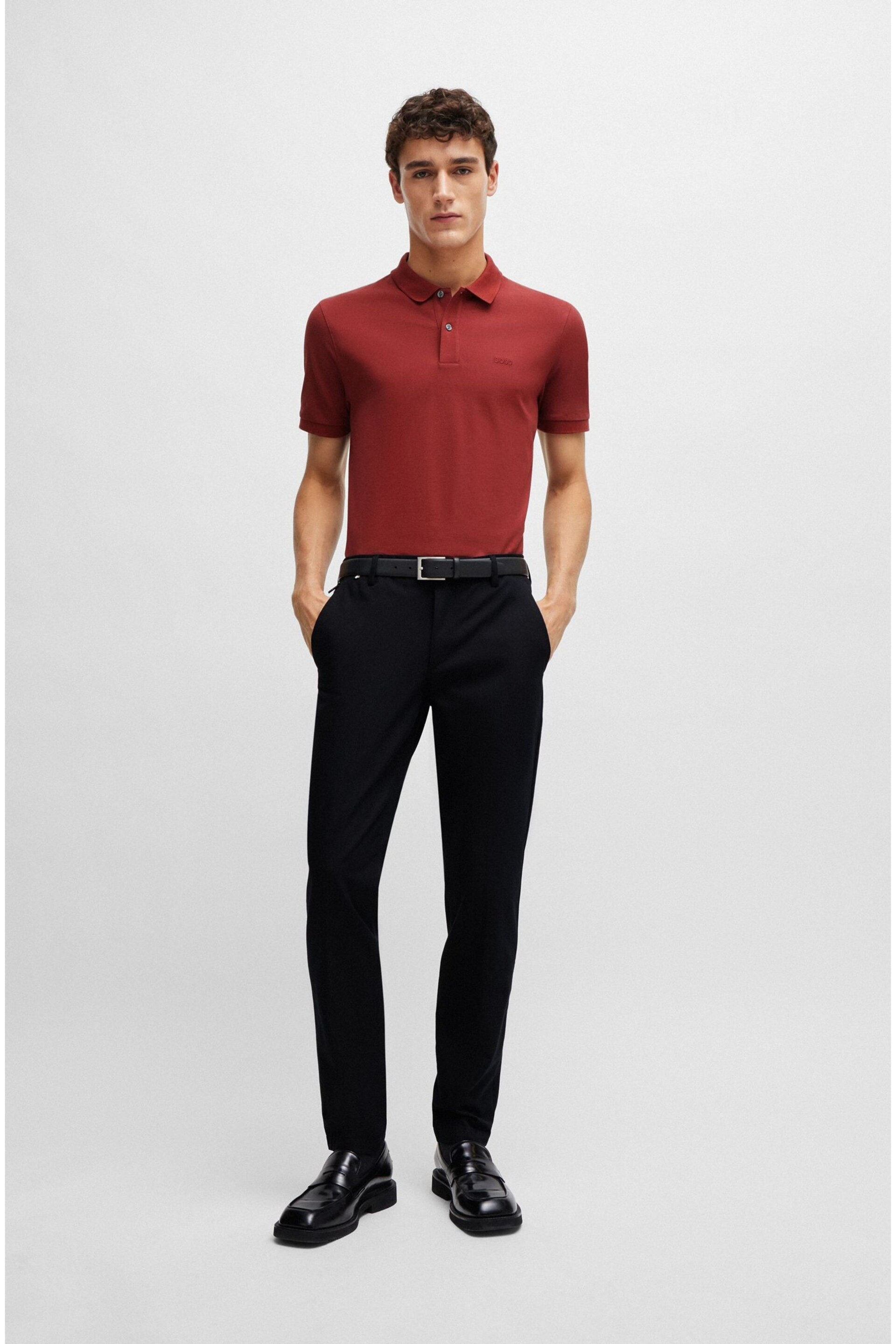 BOSS Red Pallas Polo Shirt - Image 4 of 5