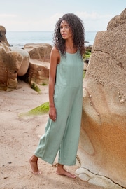 Seasalt Cornwall Green Salt Air Jumpsuit - Image 1 of 8