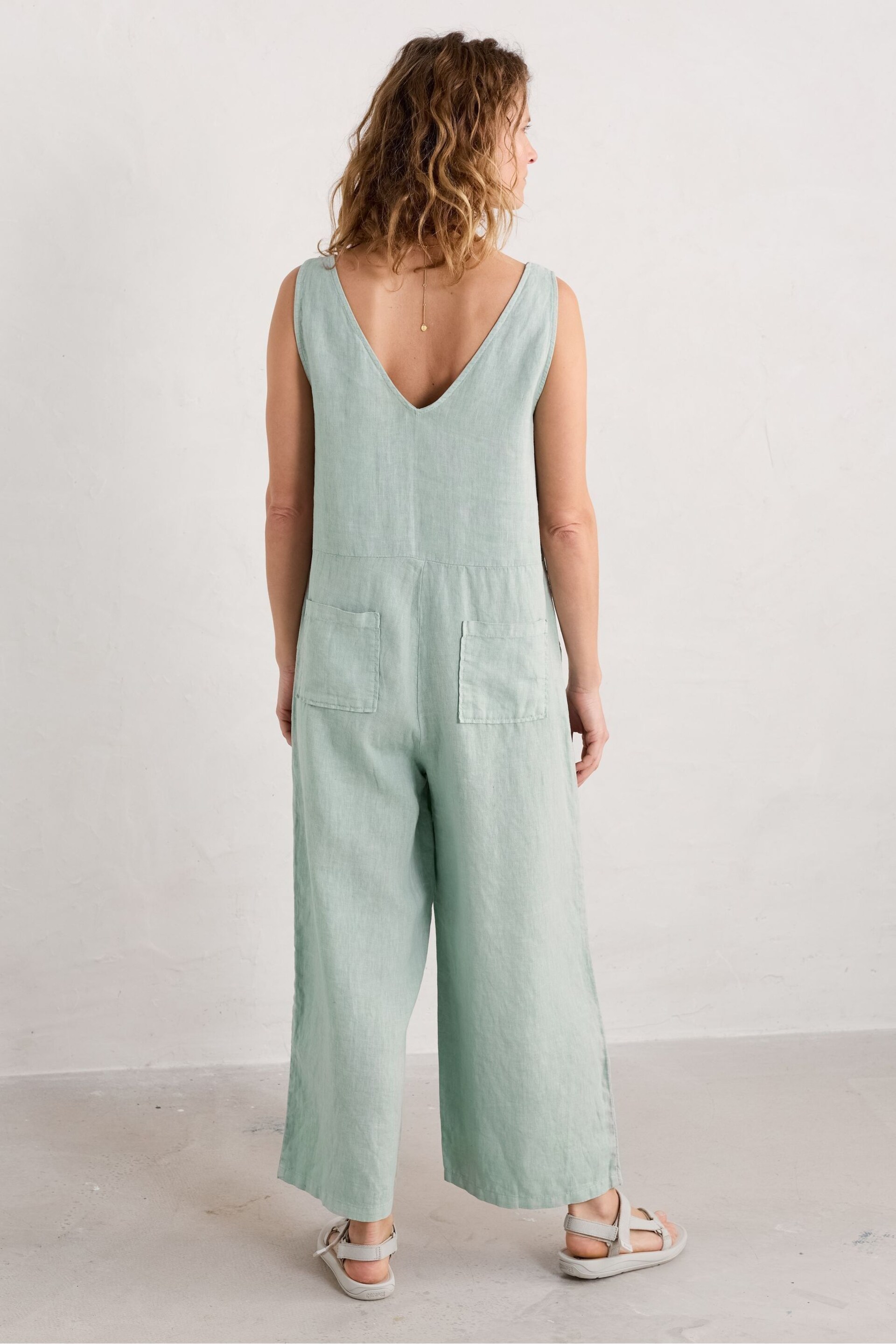 Seasalt Cornwall Green Salt Air Jumpsuit - Image 5 of 8