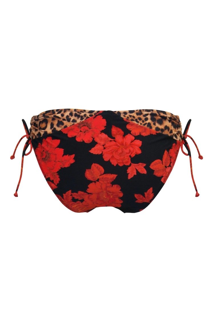 Pour Moi Animal Brief Print St Lucia Fold Over Bikini Bottoms - Image 4 of 4