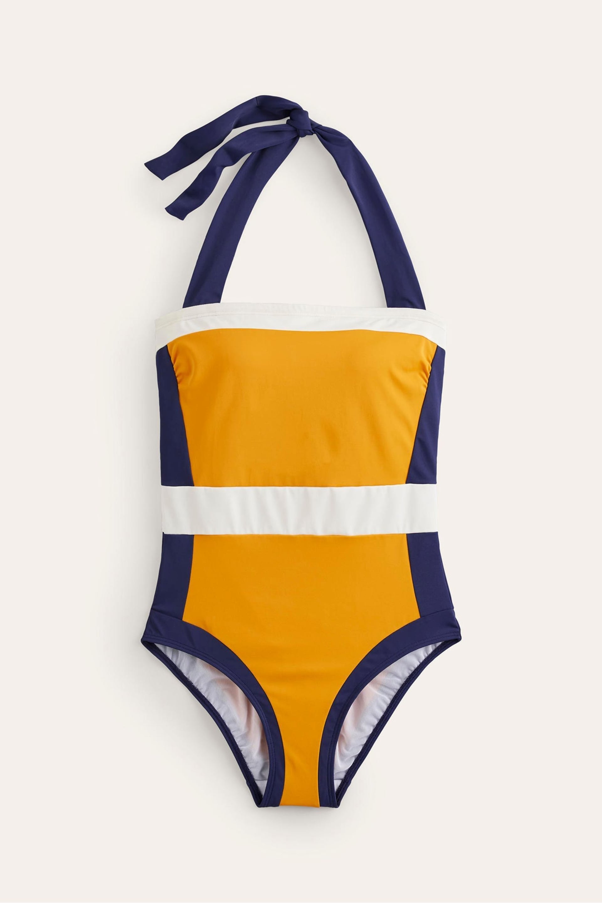 Boden Yellow Santorini Halterneck Swimsuit - Image 6 of 7