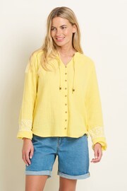 Brakeburn Yellow Jessie Embroidered Blouse - Image 1 of 5