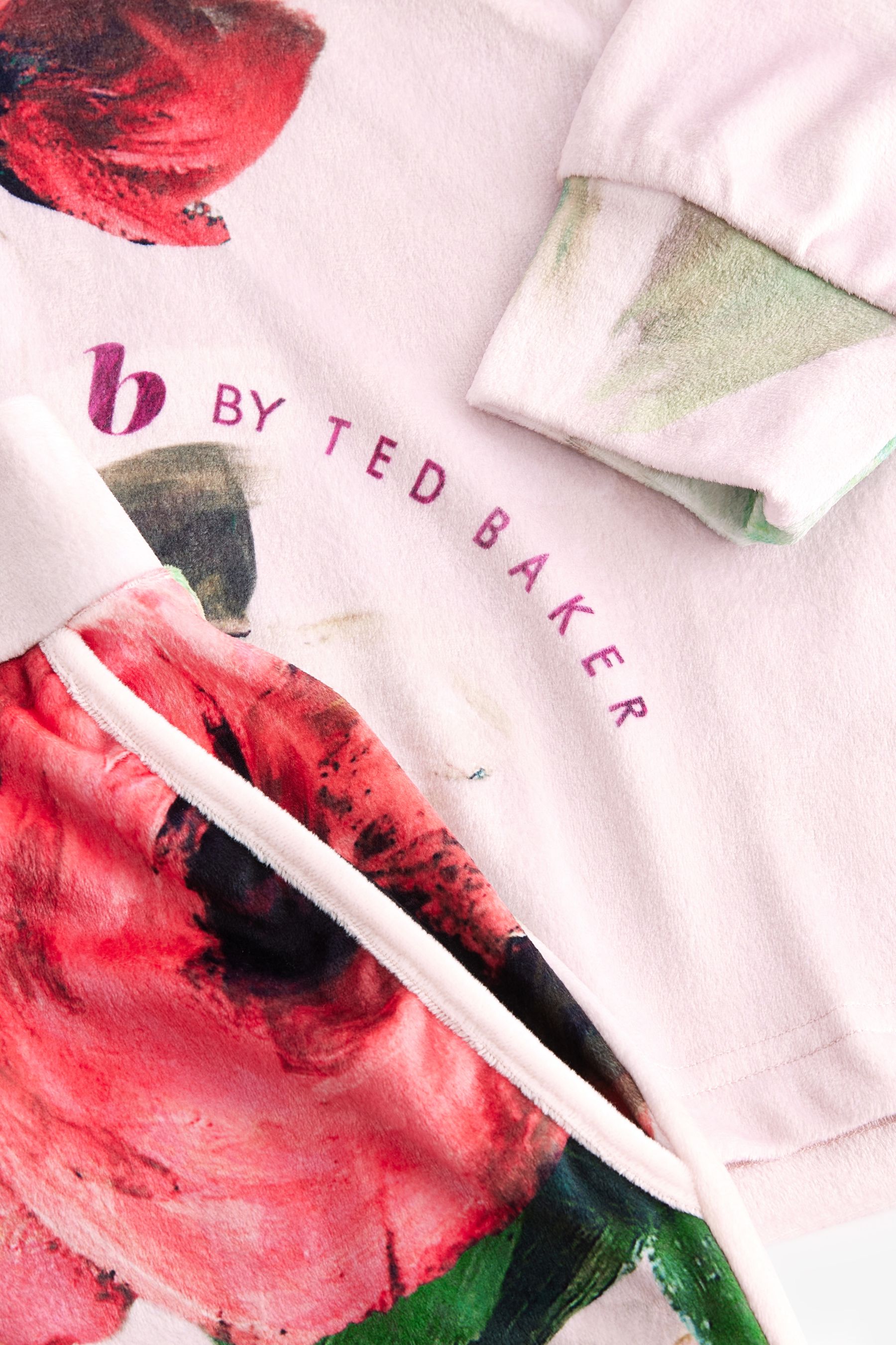B by Ted Baker Pink Floral Print Cosy Handfeel Pyjamas Set