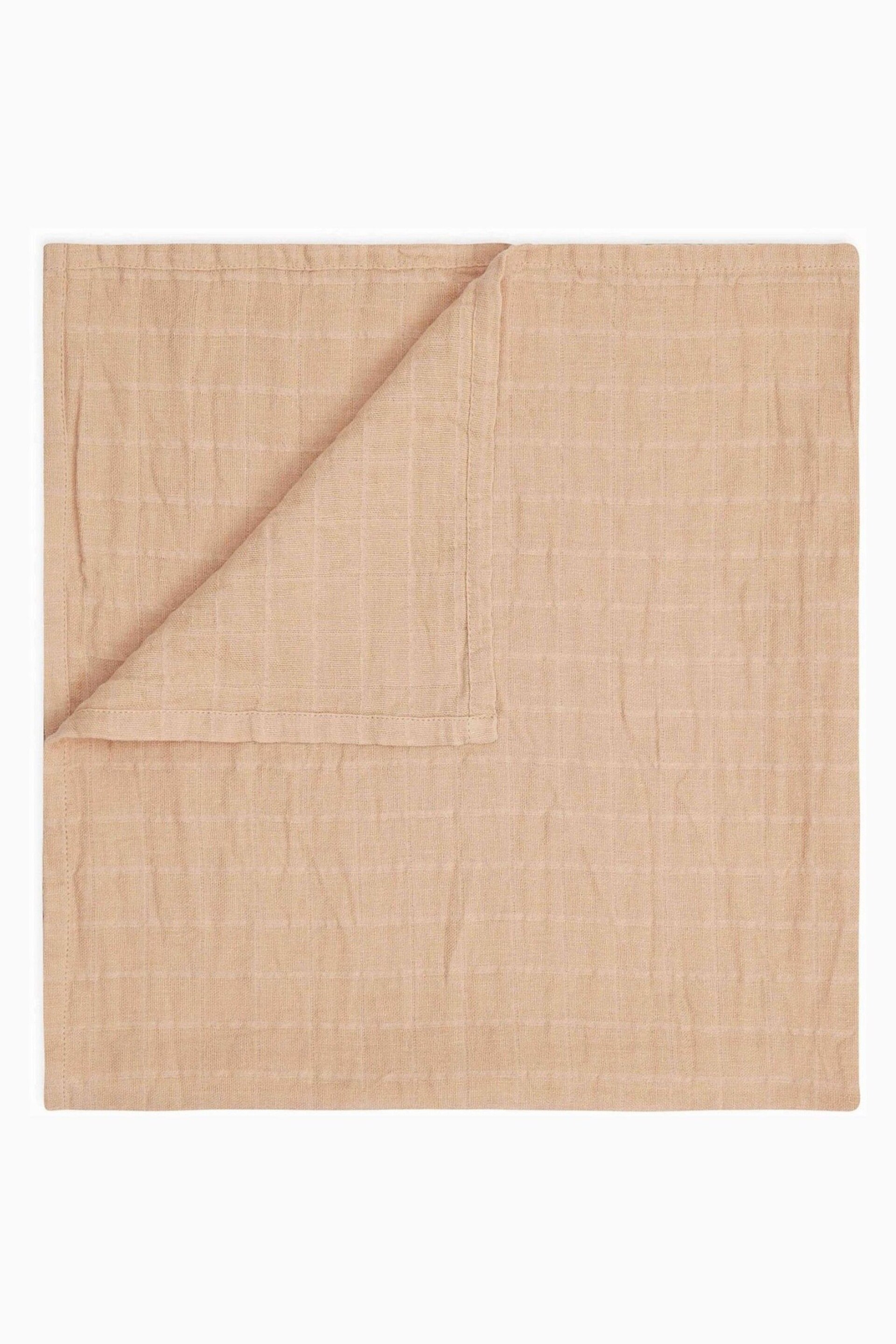 MORI Cream Organic Cotton Muslin Blanket 3 Pack - Image 4 of 6
