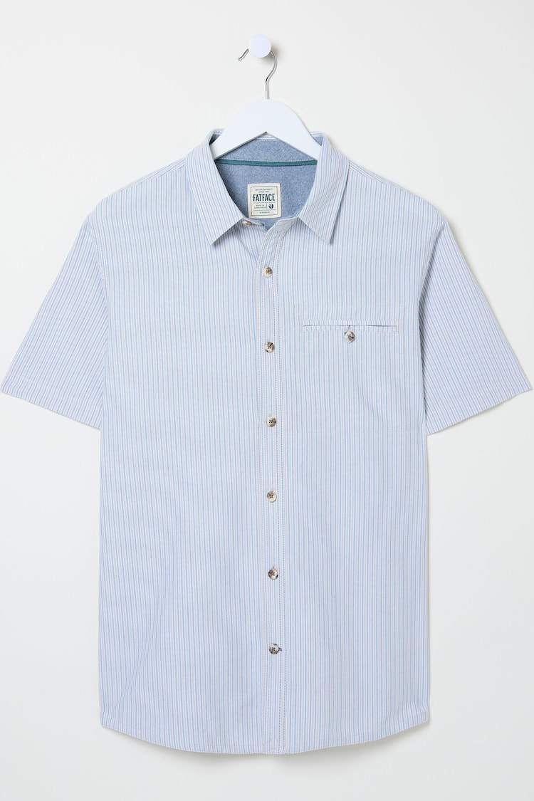 FatFace Whaley Blue Stripe Shirt - Image 5 of 5