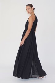 Religion Black Dusk Halter Neck Maxi Dress With Full Skirt - Image 6 of 6