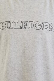 Tommy Hilfiger Grey Stripe Logo T-Shirt - Image 6 of 6