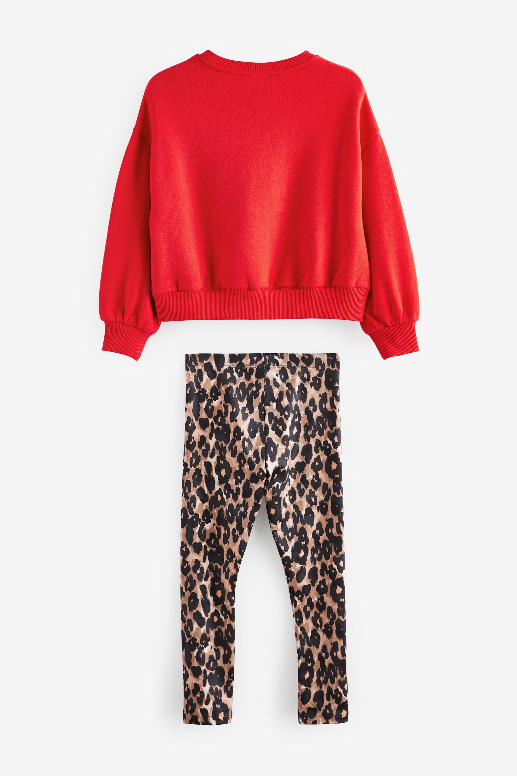 Red animal print leggings cheap