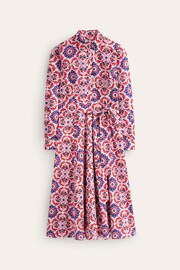 Boden Red Amy Cotton Midi Shirt Dress - Image 6 of 6