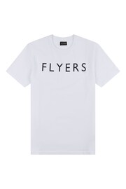 Flyers Mens Classic Fit Text T-Shirt - Image 6 of 8