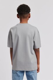 Jack Wills Boys Grey Loose Fit Debdon T-Shirt - Image 4 of 4