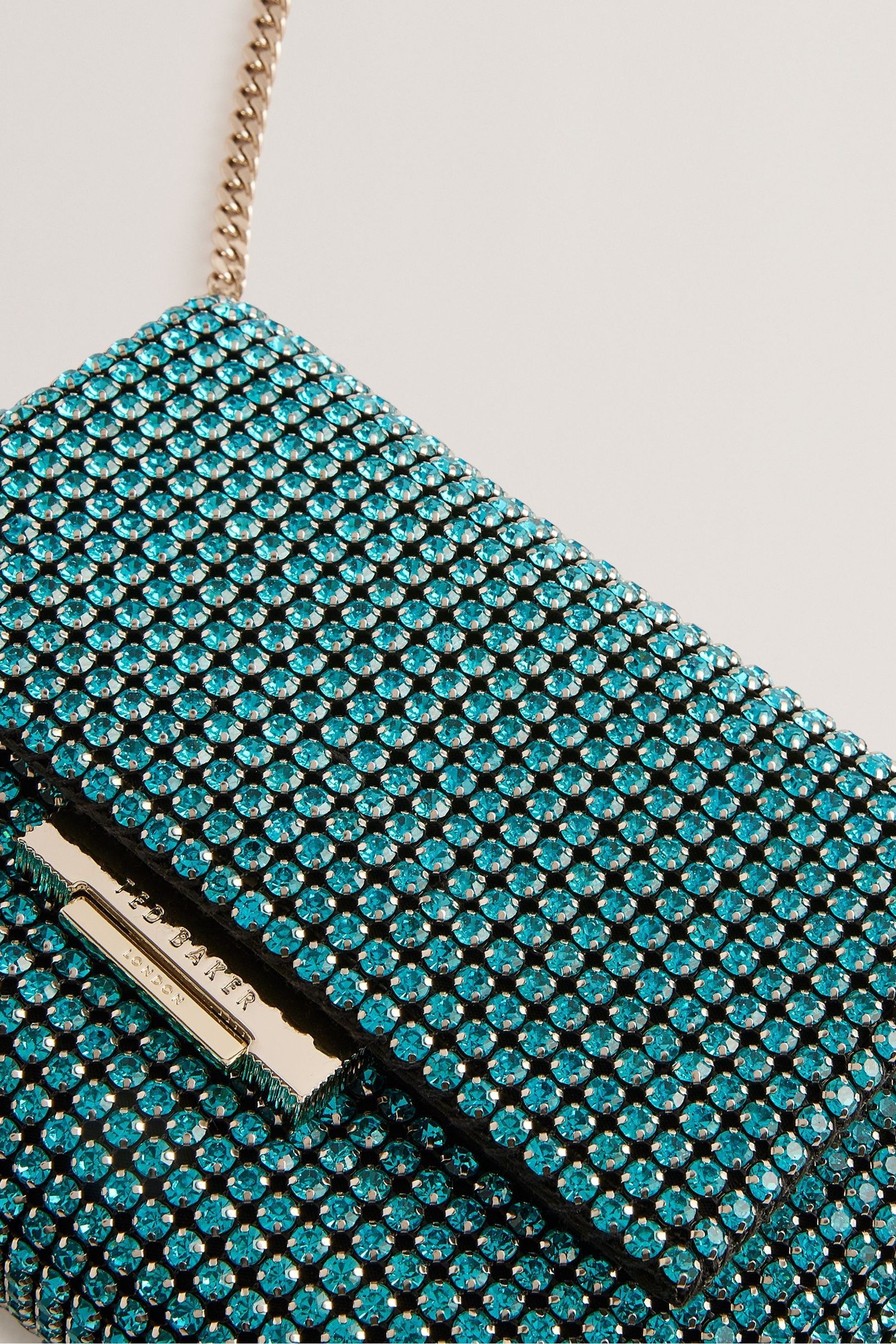 Buy Ted Baker Blue Glitters Crystal Mini Cross Body Bag from Next Luxembourg