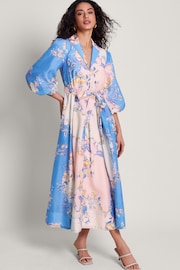 Monsoon Blue Adela Shirt Dress - Image 1 of 4