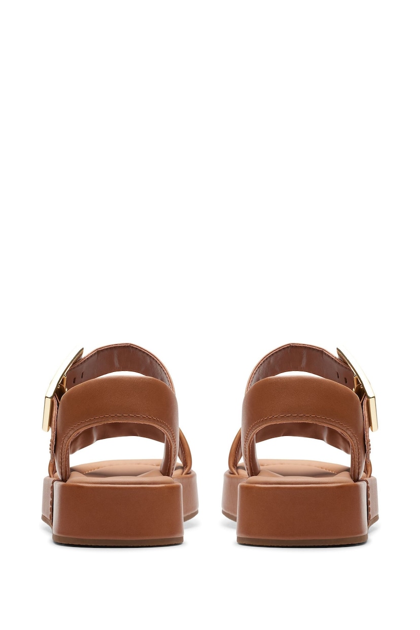 Clarks Brown Leather Alda Strap Sandals - Image 5 of 7