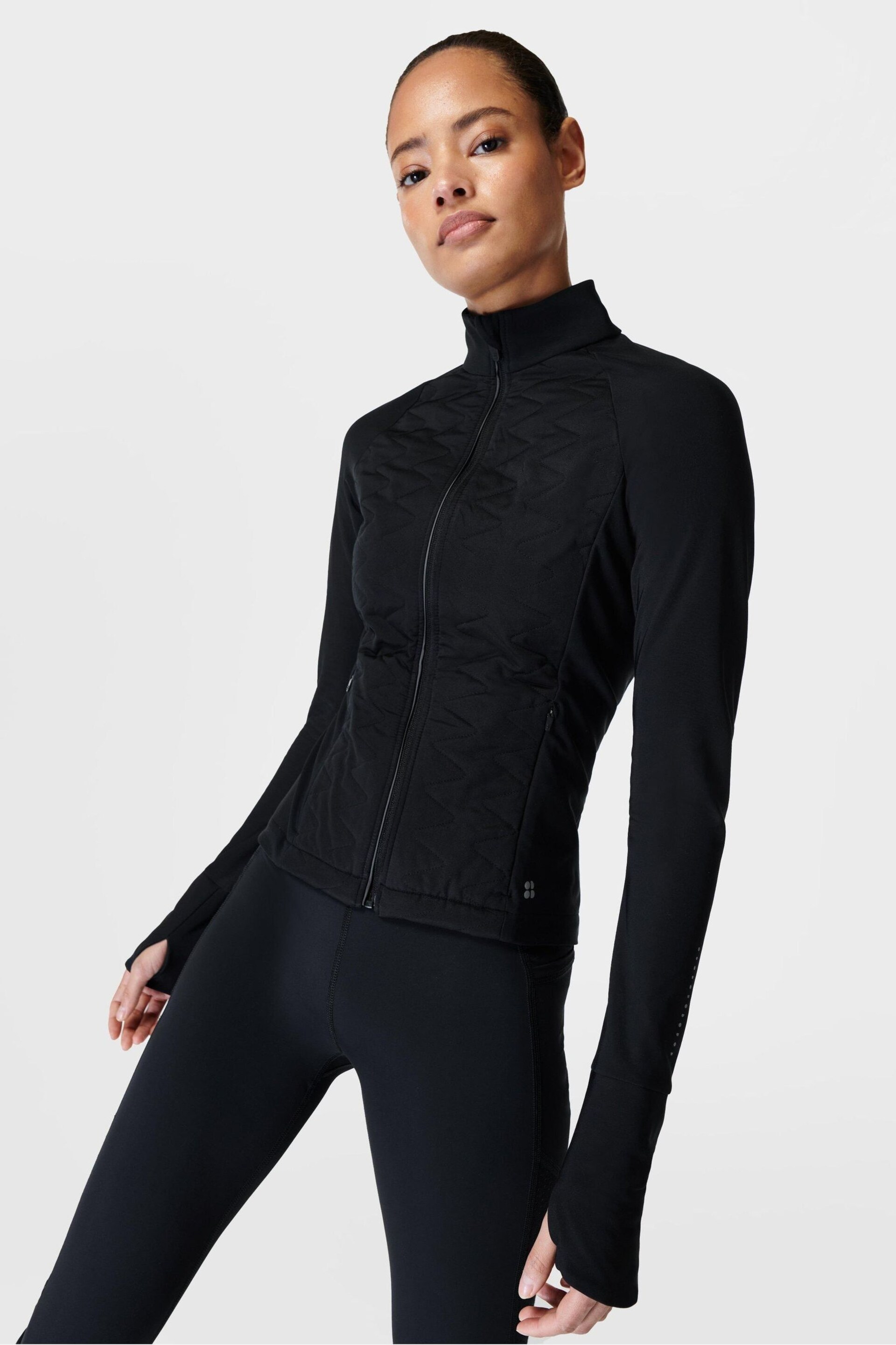 Sweaty Betty Black Light Speed Running Jacket - Image 1 of 6