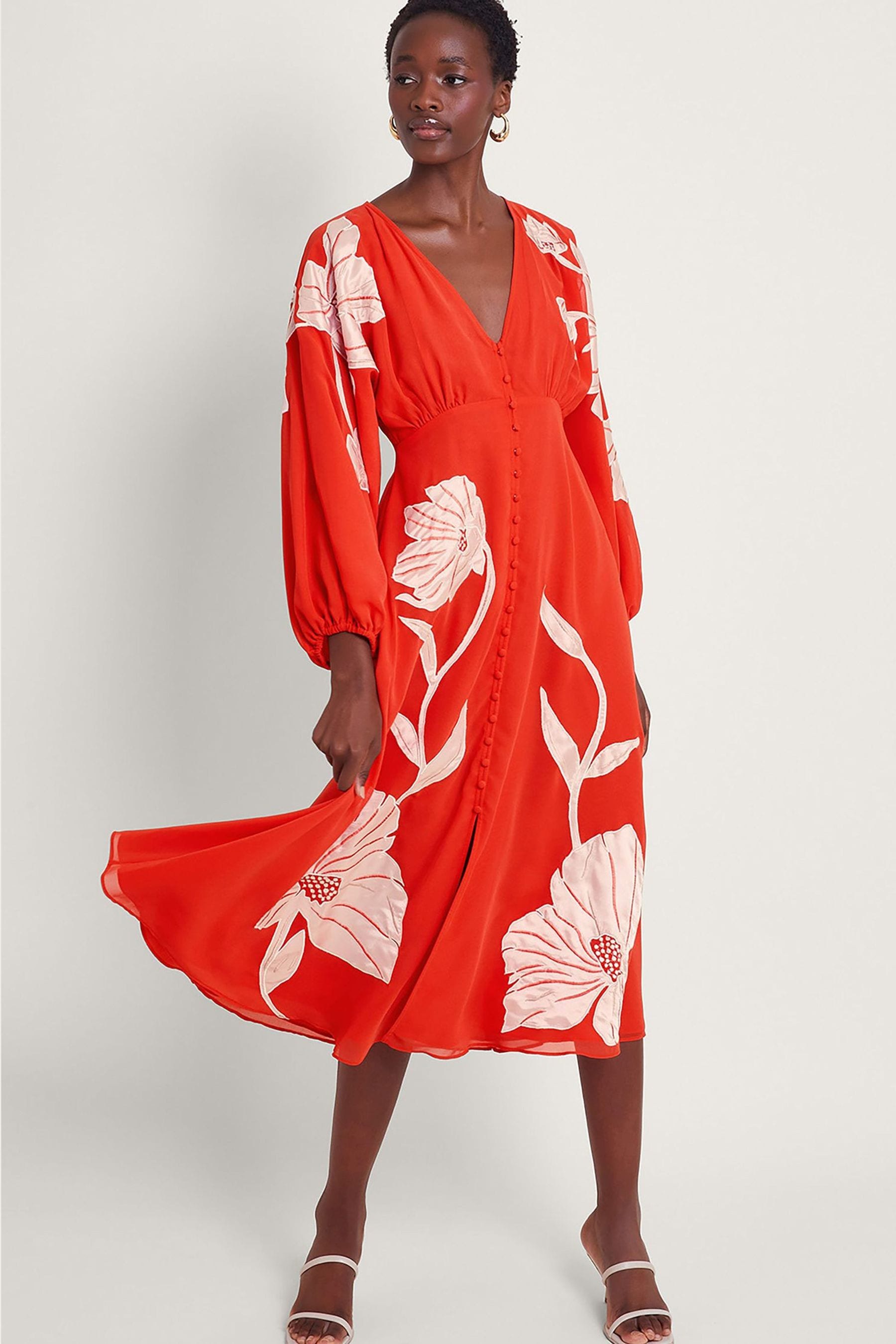 Buy Monsoon Orange Talia Lace Dress from the Next UK online shop