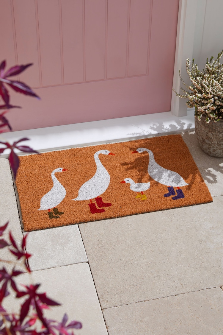 Multi Geese Doormat - Image 1 of 2