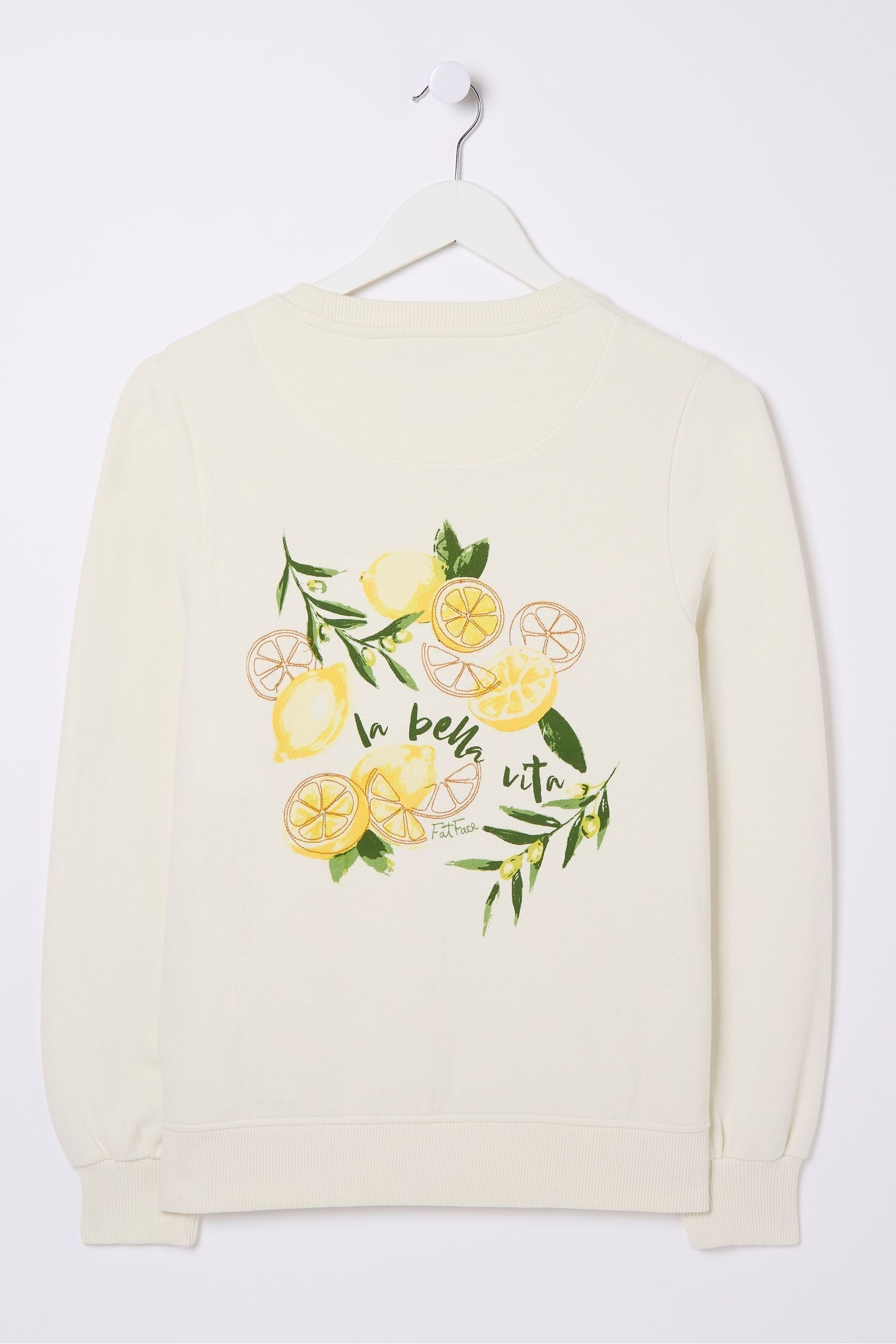Buy FatFace Eve Natural Lemons Crew Sweatshirt from the Next UK online shop